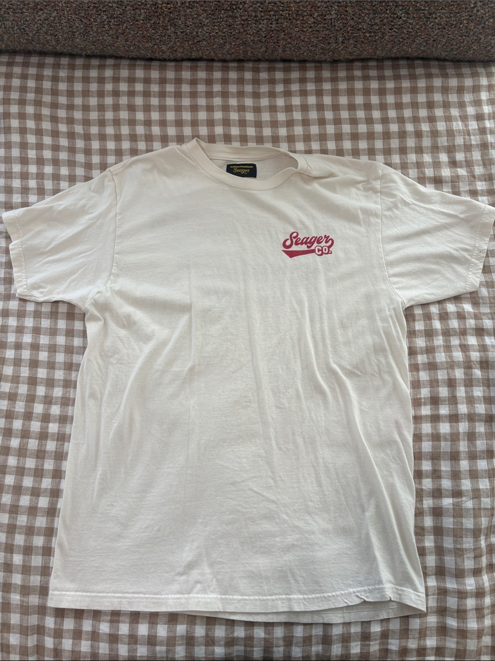 Seager Co. Cream Short-Sleeve Logo Tee